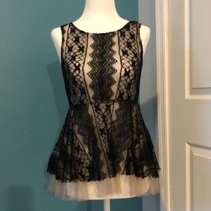 Ya Los Angeles Sheer Layered Top